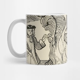 Joan or Arc Woodcut Design Mug